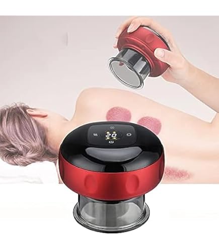 Amazon | 電気真空カッピングマッサージャー、LEDスクリーン12スピード